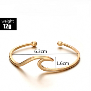 Armband Wave Zilver of Goud